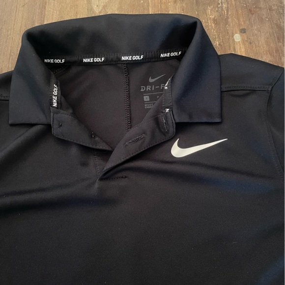 Black Dri-Fit Golf Polo Shirt - Picture 2 of 4